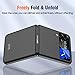 Vizvera Case for Samsung Galaxy Z Flip 4, Protective Shockproof Anti-Scratch Slim Phone Case for Galaxy Z Flip 4 (2022)-Flip4 Black