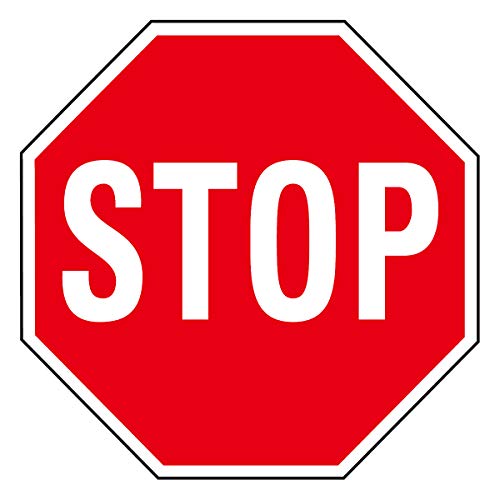 Hy-Ko Products GID-556592 HW-31 Aluminum Stop Sign, 18", 18in,Red