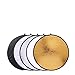 MOUNTDOG 43''/110cm Photography Reflector Photo Video Studio Multi Collapsible Disc 5-in-1 Lighting Reflector for Softbox Lighting Portable Collapsible Light Reflector