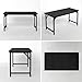 47 Inch Black Extra Deep Desktop Desktop Desk Sturdy Metal Frame Simple Workstation Game Study Writing All-Rounder