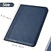 Gorbado Portfolio/Business Padfolio Binder, Mini Size Document Folder Organizer, Padfolio with Interior Pocket and Pen Loop, 5 x 8 Writing Pad Included, Navy Blue