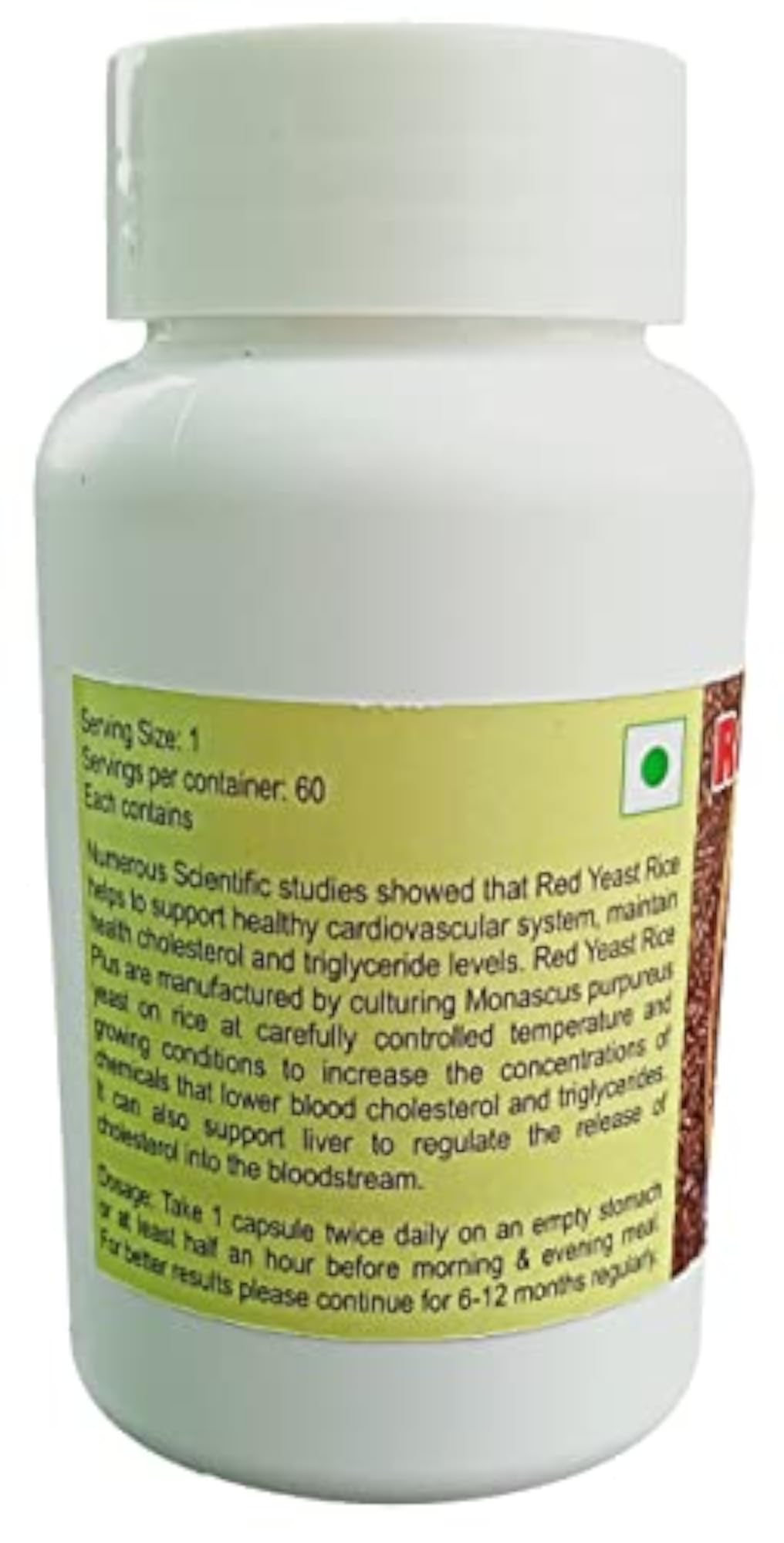 RED YEAST RICE PLUS CAPSULES - 60 CAPSULES