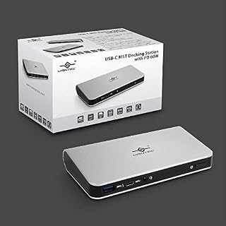 Vantec USB-C MST Docking Station W/PD 60 Watts, 3 USB 3.1 Gen1-A, 1