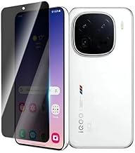 FG Privacy Tempered Glass Screen Protector For iQOO 15 5G | 9H Hardness Tempered Glass Guard for iQOO 15 5G – HD/Anti-Fingerprin-BLACK