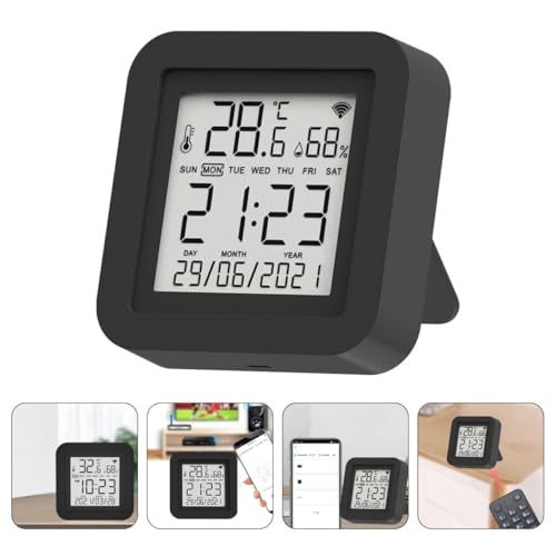 Thermomètre hygromètre numérique LCD intérieur maison compact - 7