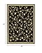 SAFAVIEH Lyndhurst Collection Area Rug - 8' x 11', Black, Traditional Floral Design, Non-Shedding & Easy Care, Ideal for High Traffic Areas in Living Room, Bedroom (LNH220A)