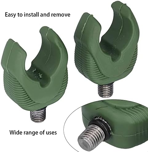 4 Pcs Fishing Bracket Head Rubber Butt Rests to Grip Your Rod Fishing Holder Bracket for Carp Match Fishing Etc