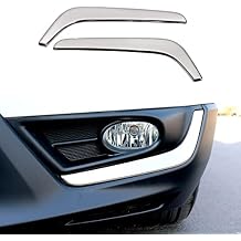 for Honda CRV CR-V 2019 2018 2017 Chrome ABS Front Fog Lamp Cover Trims, Sporty OEM Style Front Fog Lamp Molding Strip for CR-V
