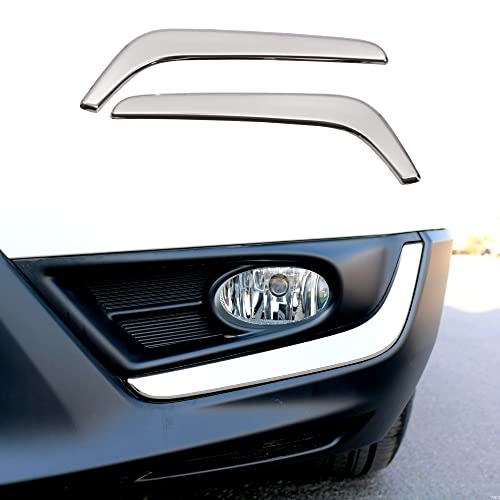 for Honda CRV CR-V 2019 2018 2017 Chrome ABS Front Fog Lamp Cover Trims, Sporty OEM Style Front Fog Lamp Molding Strip for CR-V