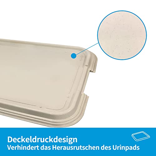 PAWISE Hundetoilette für den Innenbereich, Welpen-Trainingspads, Hundetöpfchen-Tablett, tragbares Untersetzer für Haustiere, Hundeklo für Katzen, 49 x 36 cm