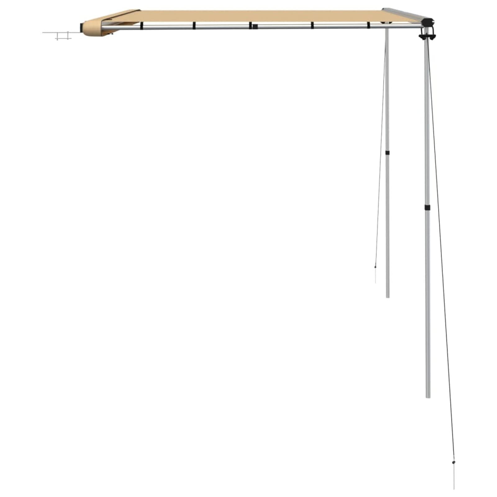 Gecheer Wohnwagen-Markise Balkonmarkise Terrassenmarkise Sonnenmarkise Sonnenschutz Sichtschutz Terrasse Garten Balkon Outdoor-Markise 3x2x2,15 m Beige
