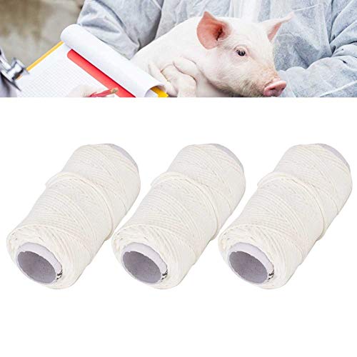 Image of Zerodis 3pcs Veterinary Suture Thread, Vet Veterinary Suture Thread Pig Cattle Animal Surgery Special Seam Surgical Suture Line(No. 18 Suture)