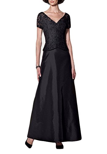Emmani-Womens-Sleeveless-V-Neck-Long-Brides-Mother-Dresses-Black