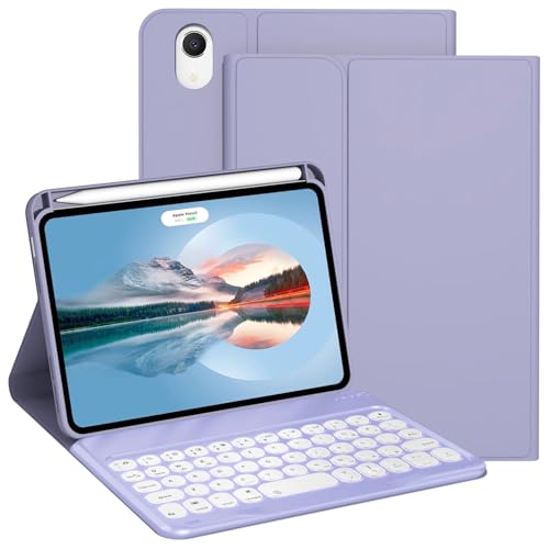 Coque Avec Clavier Pour IPad Mini 7/6 (2024/2021) - Clavier Amovible Aimanté, Support Multi-angle
