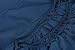 Amazon Basics Soft Microfibre Fitted Sheet with 30 cm Deep Pocket, 90 x 200 cm, Navy Blue