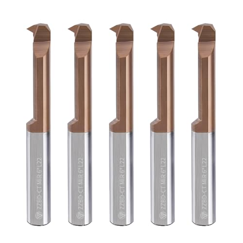 Image of Carbide MIR Inner Hole Micro Threaded Mills for Small Holes & Turning 5 Pcs MIR-6-A60-L22