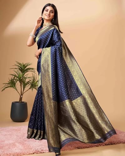 Image of Avantika Fashion Women's Kanjivaram Soft Silk Banarasi Sarees With Blouse Piece
