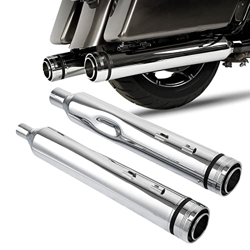 Échappement mégaphone 4.33 pour Harley Touring finition chromée haut de gamme