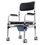 ➤ Confort supplémentaire : cette chaise de douche médicale avec accoudoirs est livrée avec un repose-pieds pratique pour plus de confort. Les accoudoirs sont rembourrés pour plus de confort. Cette chaise est légère et facile à transporter ou à ranger et comprend un repose-pieds rabattable pour un profil plus compact.