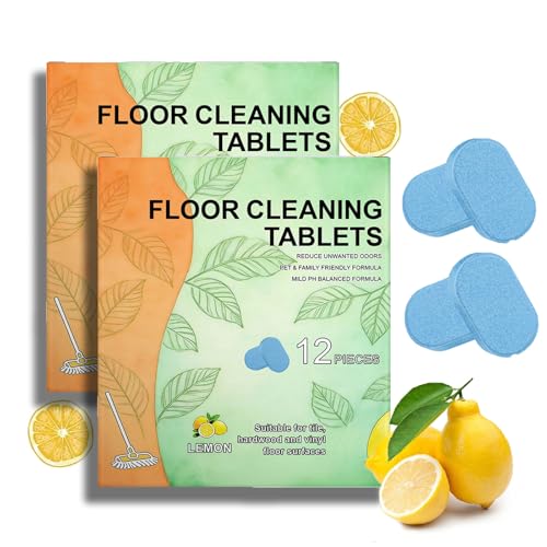 12 PCS Floor Cleaner Tablets, Floor Cleaning Tablets, Hard Floor