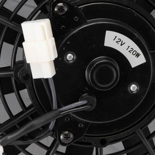 RADREPLA Aluminum Radiator Shroud Fan for 2007-2018 Jeep Wrangler JK 3.6L 3.8L V6 with Electric Fan 2x12 Fans 2008 2009 2010 2011 2012 2013 2014 2015 2017 07 08 09 10 11 12 13 14 15 16 17 18 by RADREPLA - Used condition - Image 7