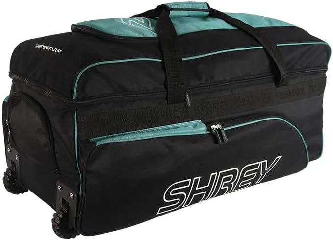 Shrey Match Wheelie Bag -Black & Green