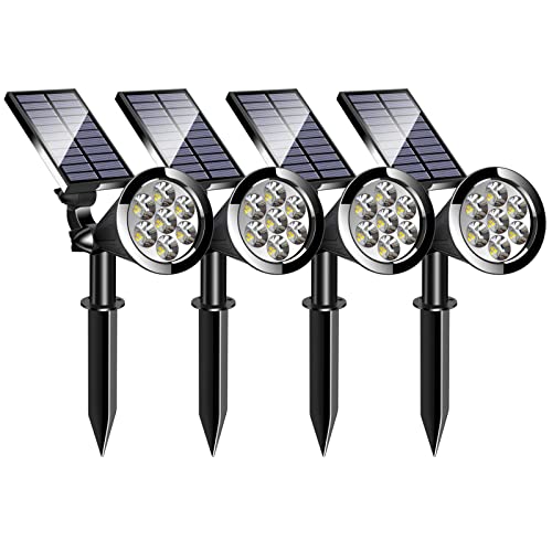 MEIHONG Solar Spot Lights Outdoor Garden Lights Solar Powered Waterproof Solar Landscape Lighting, Solar Pond Lights, Solar Tree Lights Color Changing Solar Lights Christmas Decorations