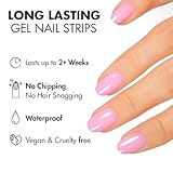 MOYOU LONDON Semi Cured Gel Nail Strips Clear - 20 Pcs. Waterproof Gel Nail Wraps, Cures in Sunlight or UV/LED Lamp, Lasts Up to 2+ Weeks, Stretchable, Easy to Apply & Remove, Vegan & Cruelty-Free - Image 5