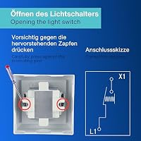 REV Taster PlanoLuxe - Aufputz Tastschalter - Wipptaster, weiß – Ansicht 6