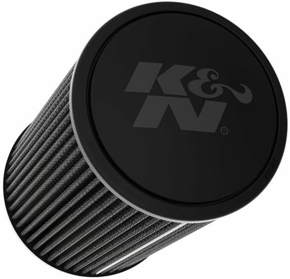 K&N Dryflow Lifetime Universal Clamp-On Air Filter: Dry Synthetic, Washable, Oil-Free, Washable: Flange Diameter: 3 In, Filter Height: 9 In, Flange Length: 1.5 In, Type: Dry Synthetic, RU-3109HBK