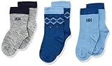 Helly Hansen Unisex Kinder, 3 Stück Wollsocken, grau, 23-25 EU