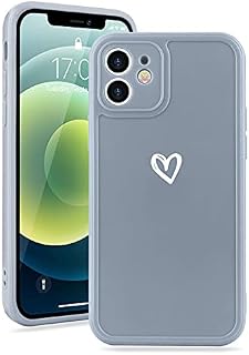 Micoden for iPhone 11 Cases Cute Girls Silicone Shockproof Protective Bumper Case with Love Heart Pattern Design for iPhone 11 Grey