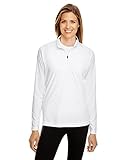 Team 365 Ladies' Zone Performance Quarter-Zip L White