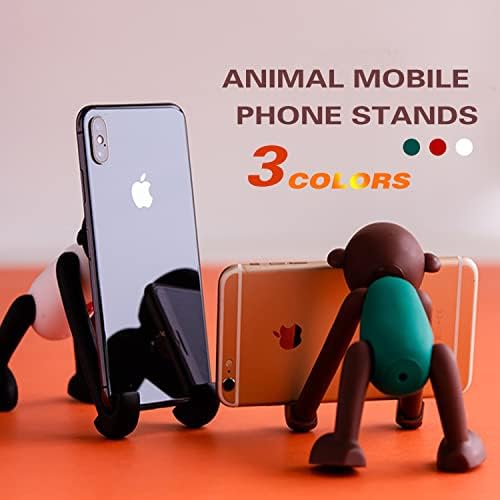 Soyizom Funny Animal Monkey Phone HolderStand Phone Supporter for All Phone Mini Ipad Angle Adjustable Cartoon Cell Phone for Smartphones Desk Tablets Phone HolderGreen