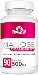 D-Manose com Cranberry 500 mg 90 Cápsulas Só Natural