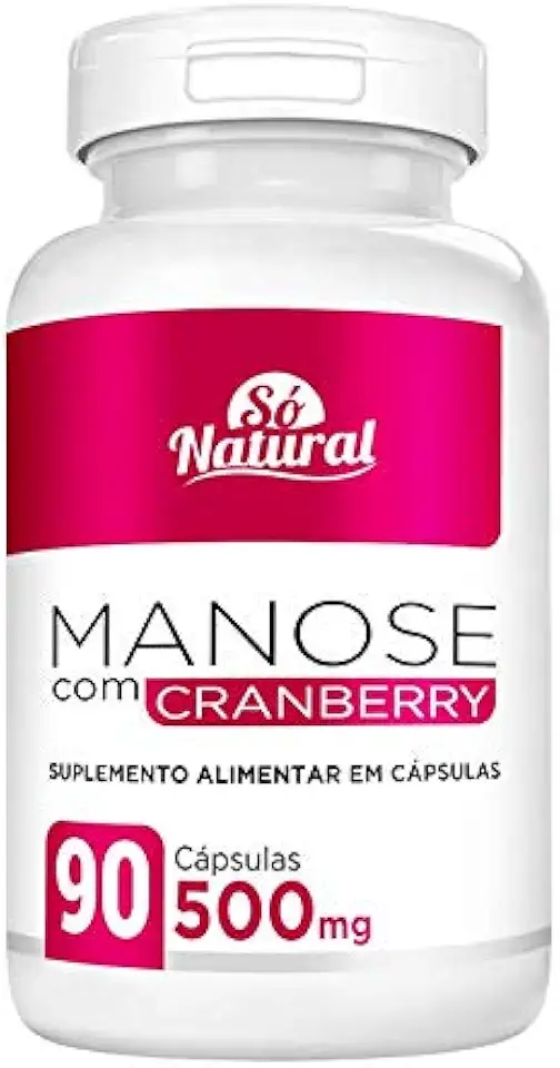 D-Manose com Cranberry 500 mg 90 Cápsulas Só Natural