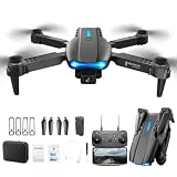 AEGJEGVD Drohne RC-Drohne Quadcopter HD Unbemanntes Luftfahrzeug Faltdrohne Bürstenloser Motor Mini Drohne mit Kamera Headless-Modus RC Quadcopter für Erwachsene und Kinder für Anfänger (K-schwarz)