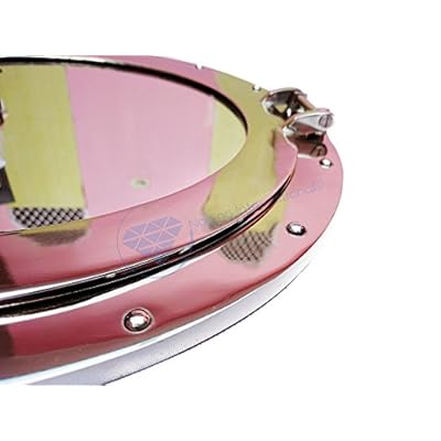 Nagina International Metal Crafted Nickel Plated Aluminum Porthole Bathroom Decor Mirror (12 Inches) 41UtQWnbnhL. SS400