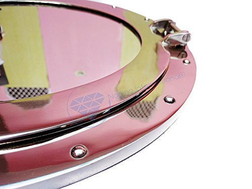 Nagina-International-12-Nautical-Nickel-Plated-Premium-Ships-Porthole-Mirror-Maritime-Wall-Decor-Plane-Mirror 41UtQWnbnhL