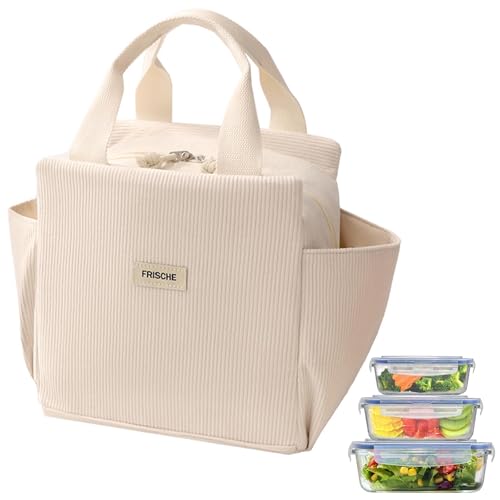lomdung Bolsa Termica Porta Alimentos, Bolsa Isotermica Impermeable, Bolsas Nevera Portatil para Niños, Hombres, Mujeres, Lunch Bag para Oficina, Viaje,Pícnic,Colegio,Camping