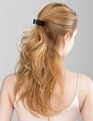 Pinzas de cabello plástico resina tamaño medio 4 unidades miniatura 2