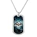GRAPHICS & MORE Batman Arkham Asylum Video Game Logo Military Dog Tag Pendant Necklace with Chain