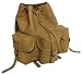 Rothco Mini Alice Pack – Heavyweight 18 OZ Cotton Canvas Rucksack – 20L Capacity – Coyote Brown