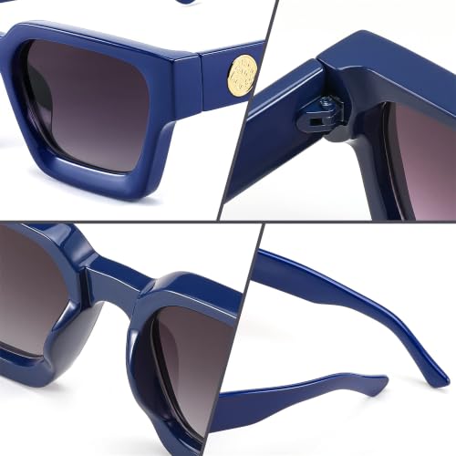 Image of FEISEDY Vintage Small Sunglasses Oval Slender Metal Frame Candy Colors B2277