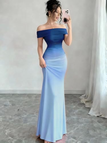Robe longue sans manches avec taille froncée sculptante
