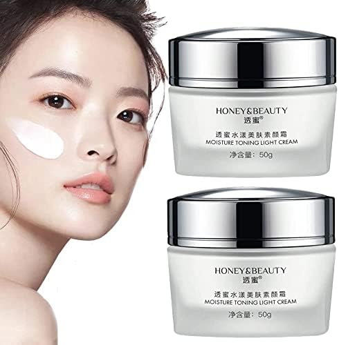 Honey & Beauty Moisture Toning Light Cream, Honey & Beauty Cream, Drefunk Cream, Hydrating Beauty Face Cream, Korean Moisturizing Tone Up Cream (2pcs)