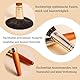 Make up Pinsel Set 9 Stück Reise Make up Pinsel Set Tragbar Schminkpinsel Profi Kosmetikpinsel mit PU Tasche und Puderquaste Lidschatten Pinselset Gesicht und Auge Kosmetikpinsel Holzgriff