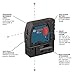 BOSCH GPL 3 Three-Point Self-Leveling Alignment Laser, Includes 3 AA Batteries, Multipurpose Attachment, Mounting Strap, Recalibration Wrench, Pouch, & Carrying Case