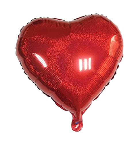 Balao Metalizado Coracao Doura/Verm 20Cm - Pacote Com 2 Gala Multicor