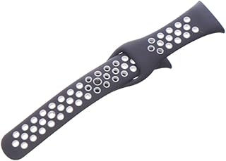 G-Power Silicone Replacement Strap Containing Holes Shape With Modern Design And Easy Install For MI Watch 3 - Navy White